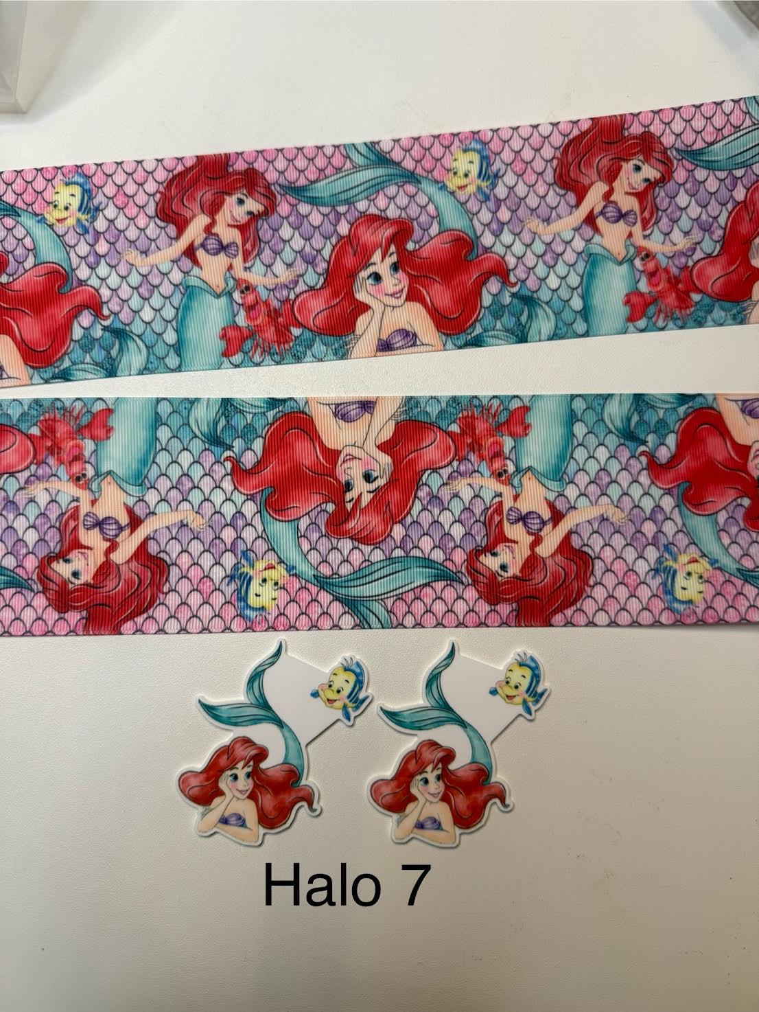 Ribbon with Acrylics Sets/Liston con Resinas (2 yardas de listón vibrante con 2 piezas llamativas de Resinas)
