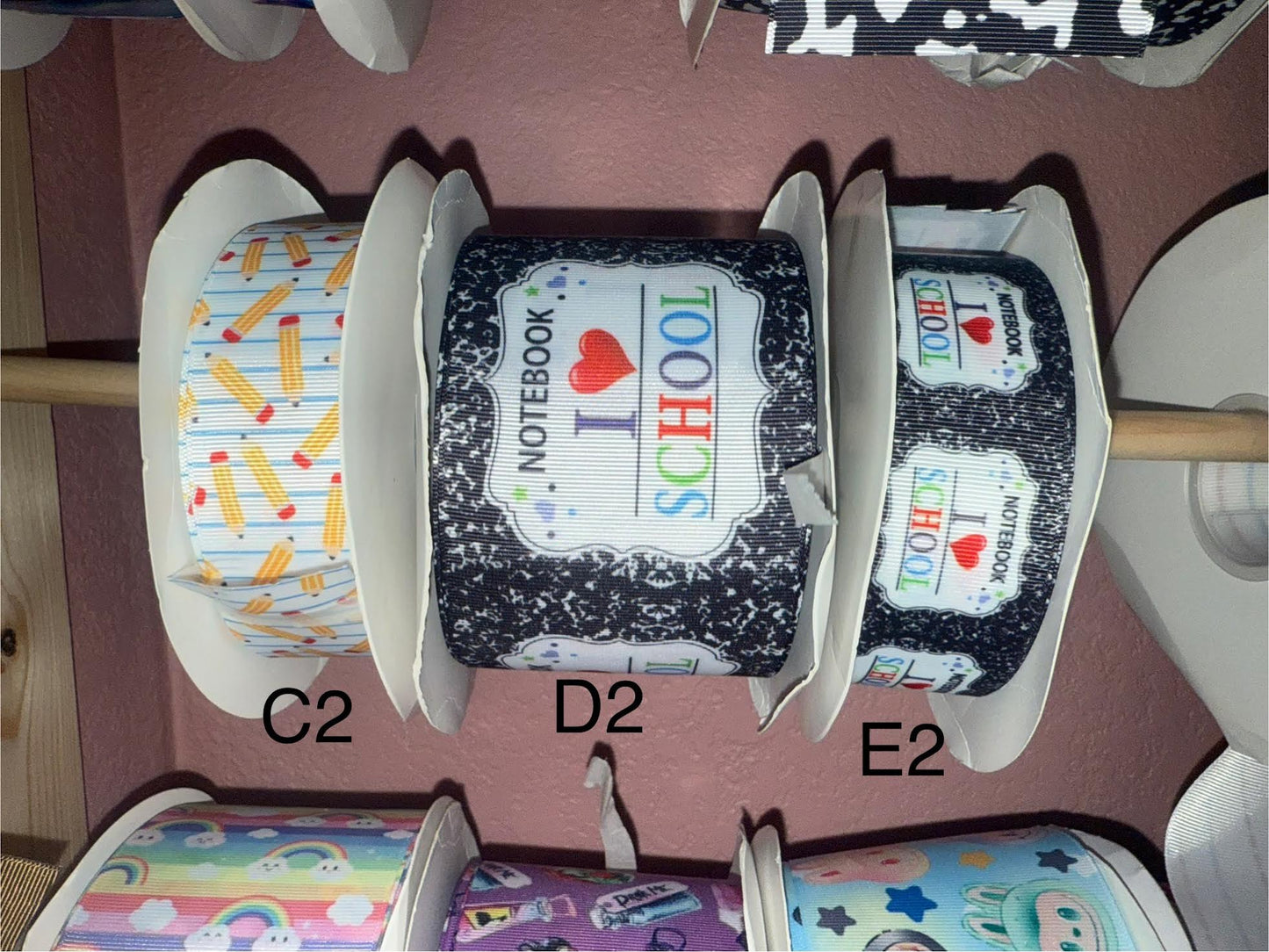 Printed Ribbon/ Imprimido Liston (min.2 YARD PER DESIGN/ 2 min.YARDA POR DISEÑO)