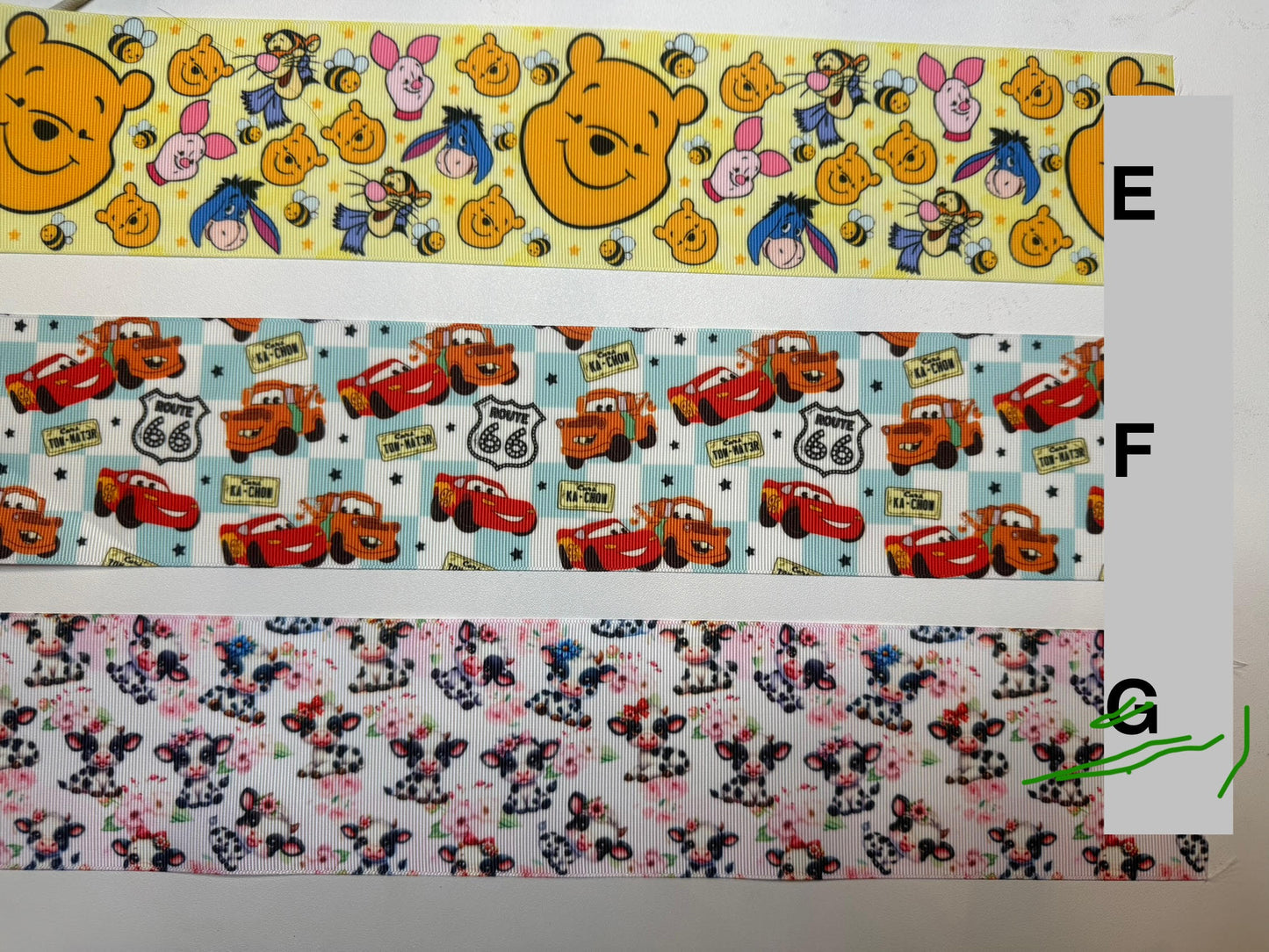 Printed Ribbon/ Imprimido Liston (min.2 YARD PER DESIGN/ 2 min.YARDA POR DISEÑO)