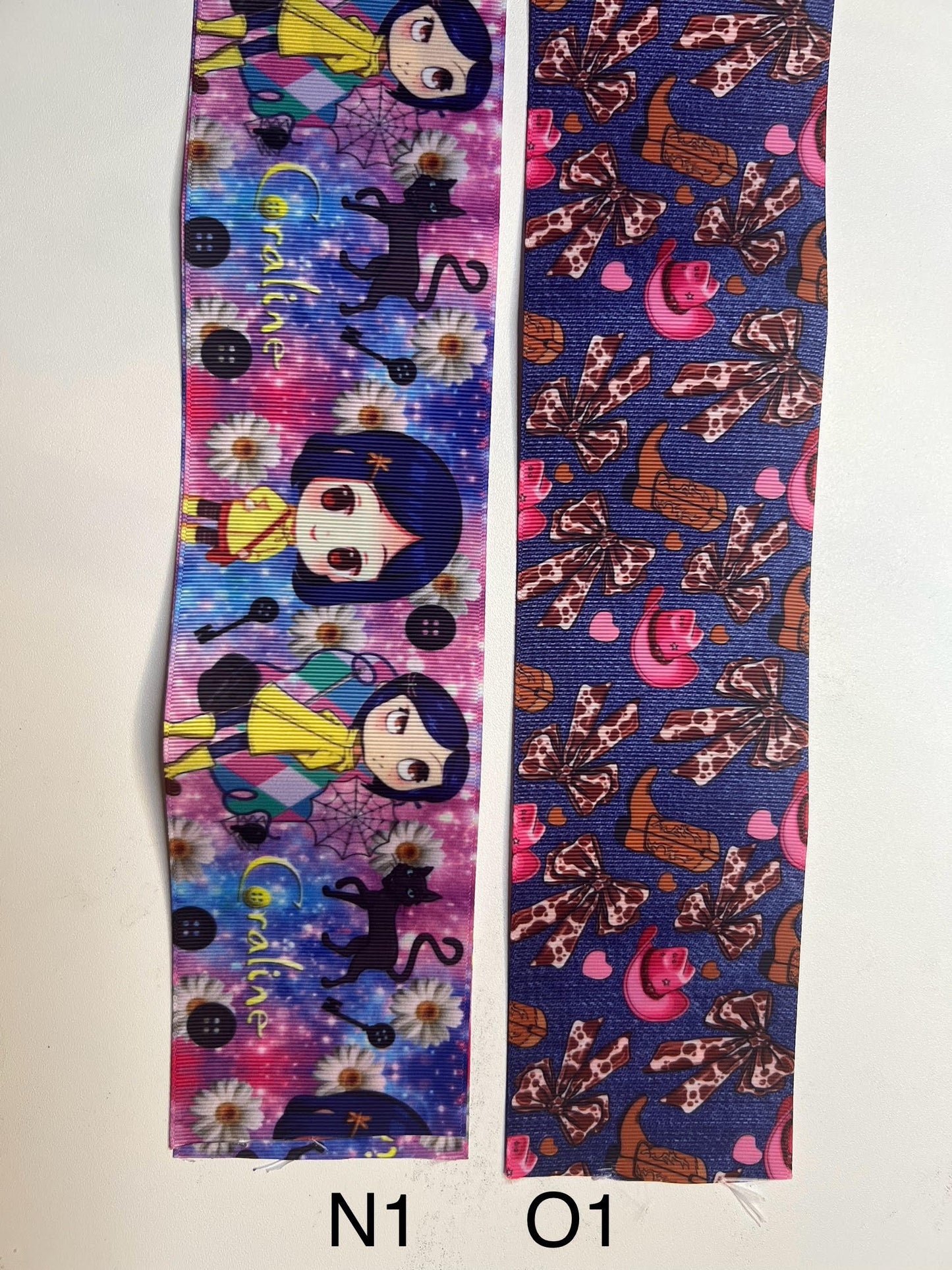 Printed Ribbon/ Imprimido Liston (min.2 YARD PER DESIGN/ 2 min.YARDA POR DISEÑO)