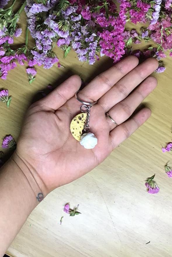 Food Keychain, Pins and Earings