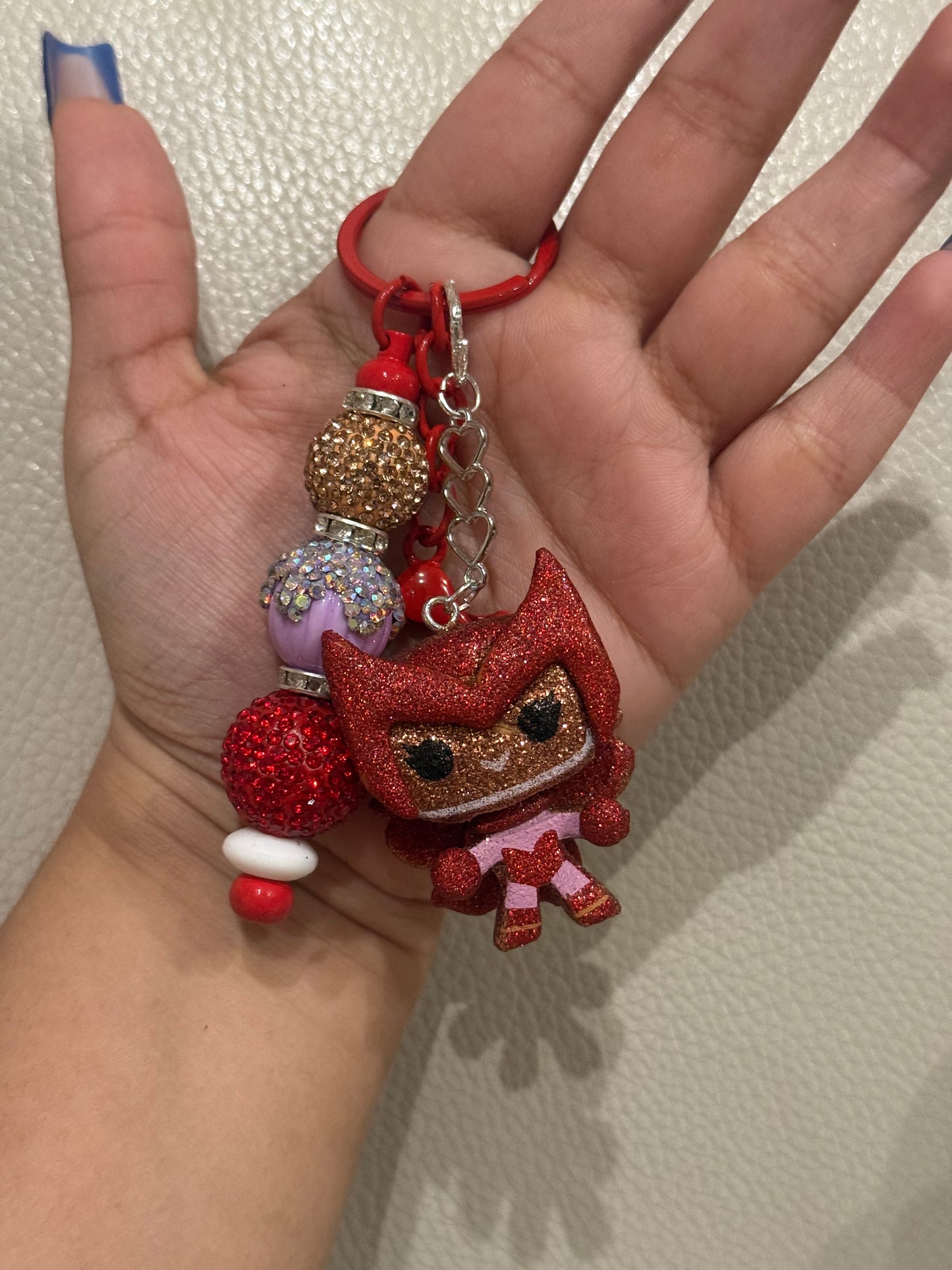 Gingerbread Marvel Keychain made by Juju