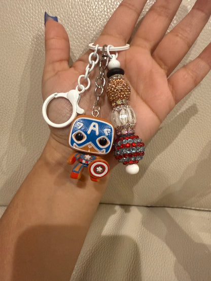 Gingerbread Marvel Keychain made by Juju