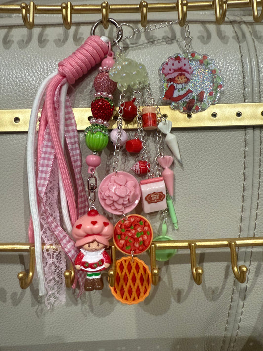 Strawberry Shortcake Bag Charm Made by Juju
