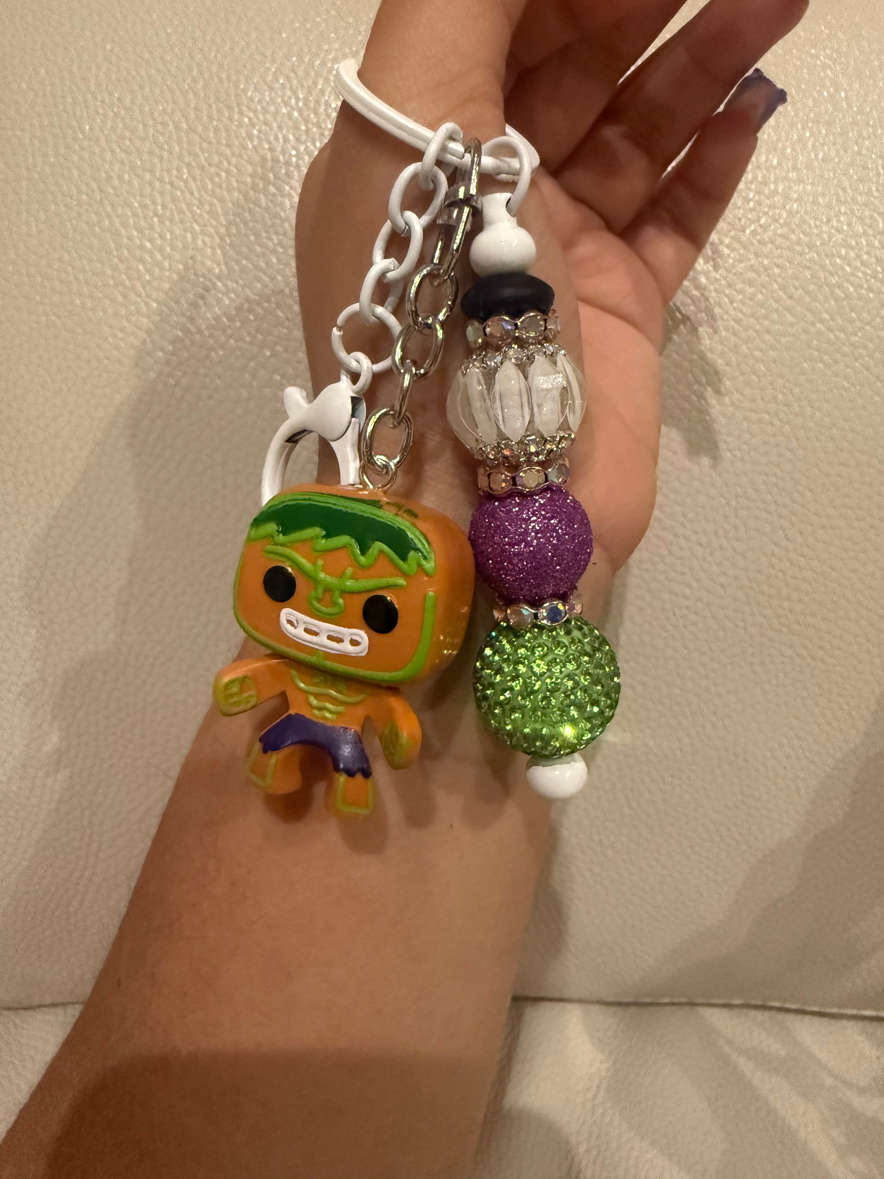 Gingerbread Marvel Keychain made by Juju