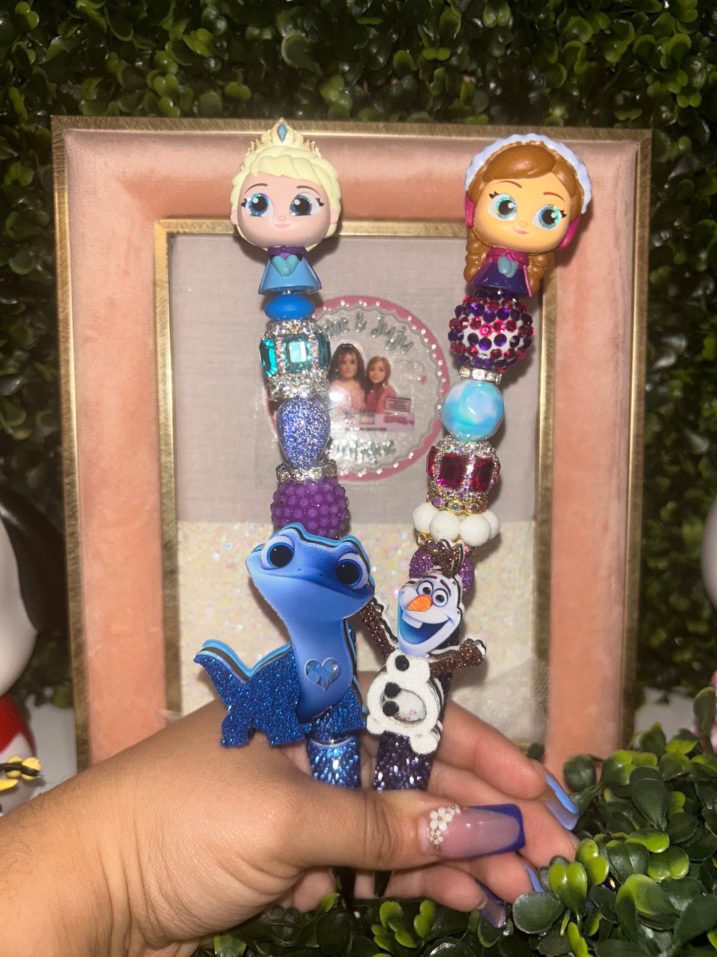 Elsa & Anna Pens Made by Beebe
