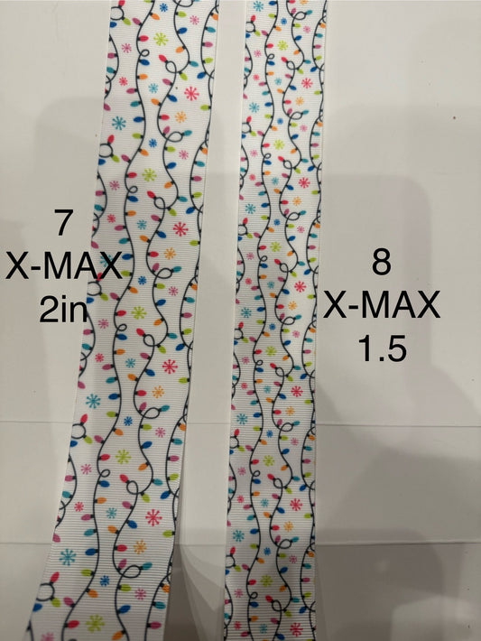 Christmas Ribbon  Liston Navideño (SOLD PER 2 YARD/venta Por 2 Yarda)