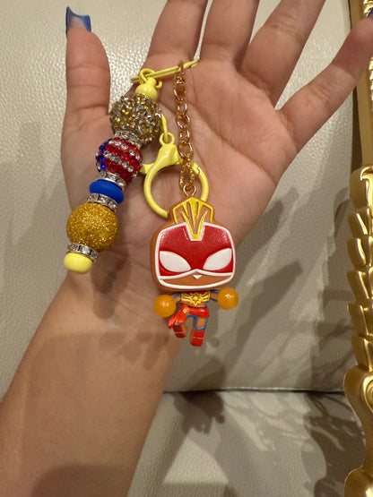 Gingerbread Marvel Keychain made by Juju